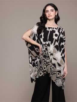 Ritu Kumar - Women's Black Meraki Printed Tunic