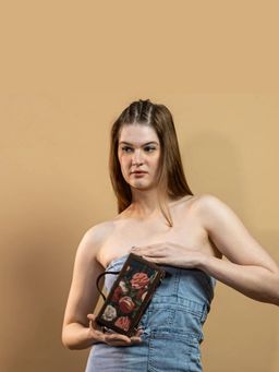 Gonecase - Bouquet Floral Printed Detachable Straps Sling Bag