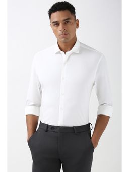Peter England - Men White Slim Fit Formal Shirt