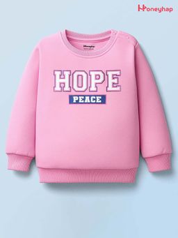Honeyhap - Pink Printed Sweatshirt