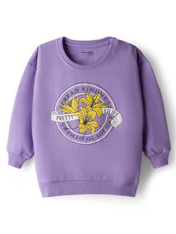 Honeyhap - Lavender Printed Sweatshirt