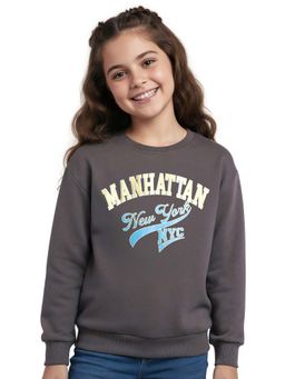 Honeyhap - Charcoal Printed Sweatshirt