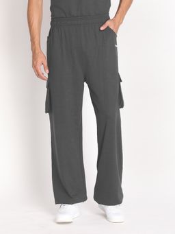 CHKOKKO - Men Casual Grey Track Pant