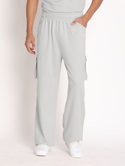 CHKOKKO - Men Casual Grey Track Pant