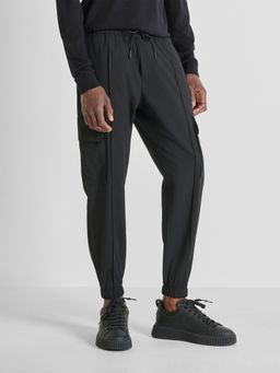 Antony Morato - Men's Black Blended Solid Regular Fit Pant