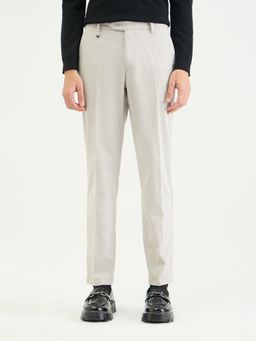 Antony Morato - Men Off White Polyester Solid Regular Fit Pant