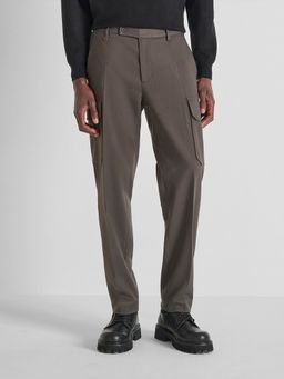 Antony Morato - Men's Brown Blended Solid Regular Fit Pant