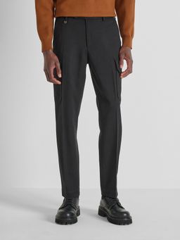Antony Morato - Men's Black Blended Solid Regular Fit Pant