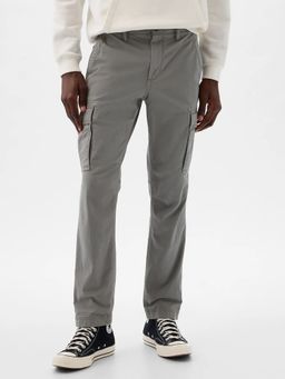 GAP - Men's Grey Mid Rise Cargo Pant