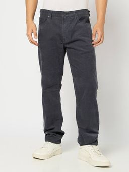 GAP - Men's Charcoal Cotton Blend No Fade Mid Rise Jeans