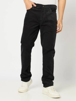 GAP - Men's Black Cotton Blend No Fade Mid Rise Jeans