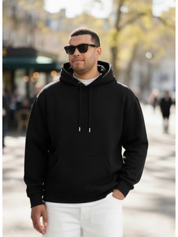 UNSTD - Black Men Plus Size Solid Hoodie
