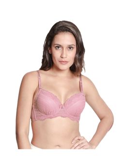 Shyaway - Susie Full Coverage Underwired Lace Padded Bra- Pink