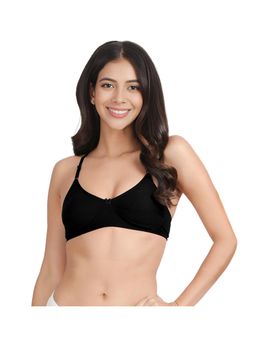 Shyaway - Shyle Womens Black Beauty Non Padded Seamed Everyday Bra
