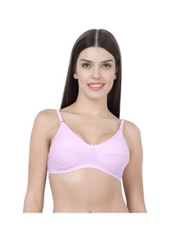 Shyaway - Shyle Womens Lavender Fog Non Padded Seamed Everyday Bra