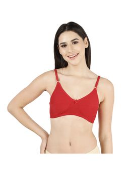 Shyaway - Shyle Womens Racing Red Non Padded Seamed Everyday Bra