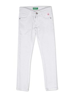 United Colors of Benetton - Girls White Solid Jeans