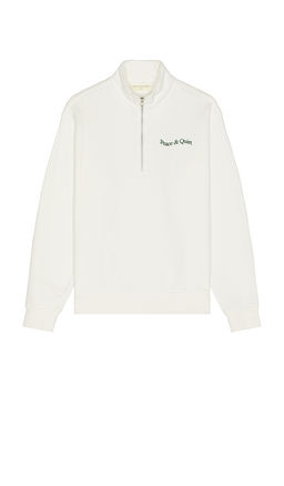 Museum of Peace and Quiet - Wordmark Quarter Zip Up Sweater