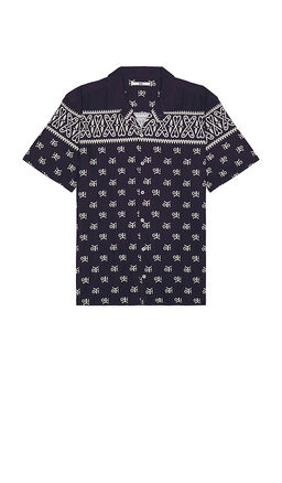 NEUW - Scarf Print Short Sleeve Shirt