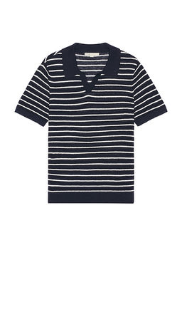 onia - Linen Johnny Collar Polo T-shirt