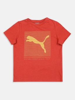 Puma - Graphic Boys Red T-shirt