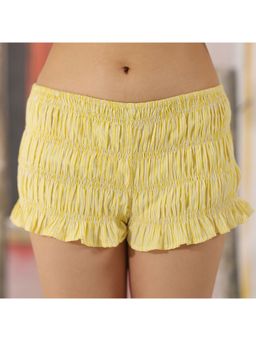 The Clothing Factory - Women Yellow Buttercup Stripe Shorts