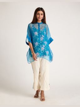 Priya Chaudhary - Women Blue Top With Pant