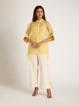 Priya Chaudhary - Women Yellow Top With Pant