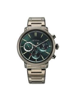 Titan - Stellar Analog Green Dial Watch for Men 10012QM01 (Large)