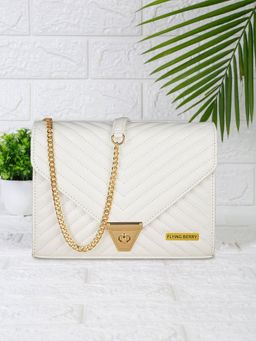 FLYING BERRY - Womens White Sling Bag