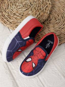Kidsville - Official Marvel Comic Spiderman Loafer Canvas Shoes