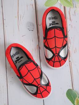 Kidsville - Official Marvel Spider-Man Red Shoes with Web and Eye Design