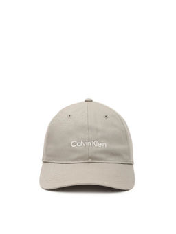 Calvin Klein - Logo Beige Cotton Baseball Cap