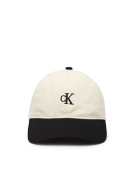 Calvin Klein - Logo Cream Cotton Baseball Cap