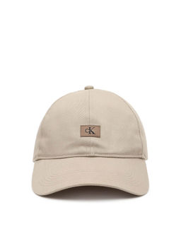 Calvin Klein - Logo Beige Cotton Baseball Cap