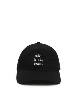 Calvin Klein - Logo Black Cotton Baseball Cap