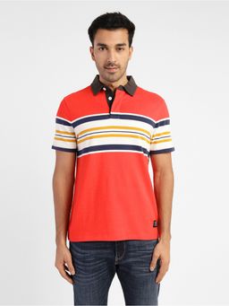 Levi's - Men Red Collar Polo T-Shirt