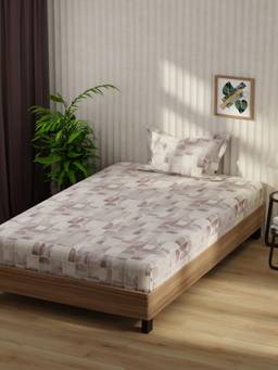 KOPA - Microfibre Single Bedsheet with Pillow Cover Mauve (Single)