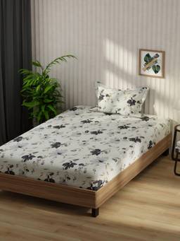 KOPA - Microfibre Single Bedsheet with Pillow Cover Multi-Color (Single)