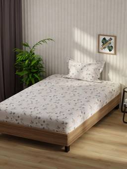 KOPA - Microfibre Single Bedsheet with Pillow Cover Grey (Single)