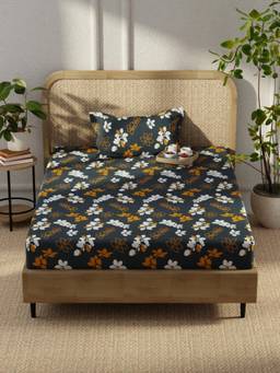 KOPA - Microfibre Single Bedsheet with Pillow Cover Multi-Color (Single)