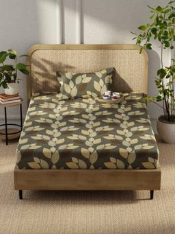 KOPA - Microfibre Single Bedsheet with Pillow Cover Grey (Single)