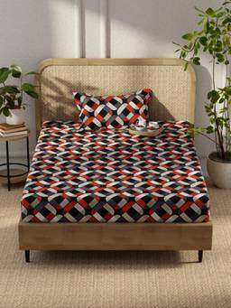 KOPA - Microfibre Single Bedsheet with Pillow Cover Multi-Color (Single)