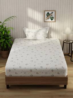 KOPA - Microfibre Single Bedsheet with Pillow Cover Multi-Color (Single)
