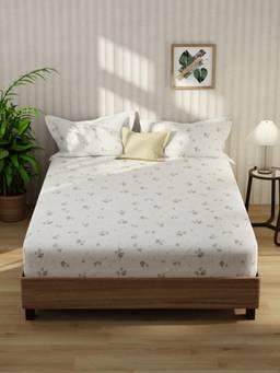 KOPA - Microfibre Double Bedsheet with Pillow Covers Multi-Color (King)