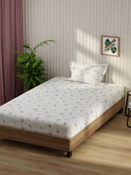 KOPA - Microfibre Single Bedsheet with Pillow Cover Multi-Color (Single)