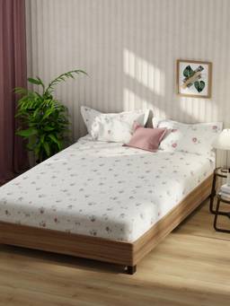 KOPA - Microfibre Double Bedsheet with Pillow Covers Multi-Color (King)