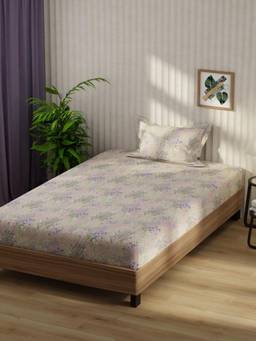 KOPA - Microfibre Single Bedsheet with Pillow Cover Multi-Color (Single)