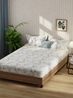 KOPA - Microfibre Double Bedsheet with Pillow Covers Multi-Color (King)