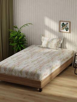 KOPA - Microfibre Single Bedsheet with Pillow Cover Multi-Color (Single)